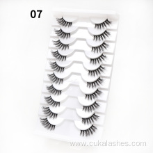 10 pairs half set lashes natural half eyelashes